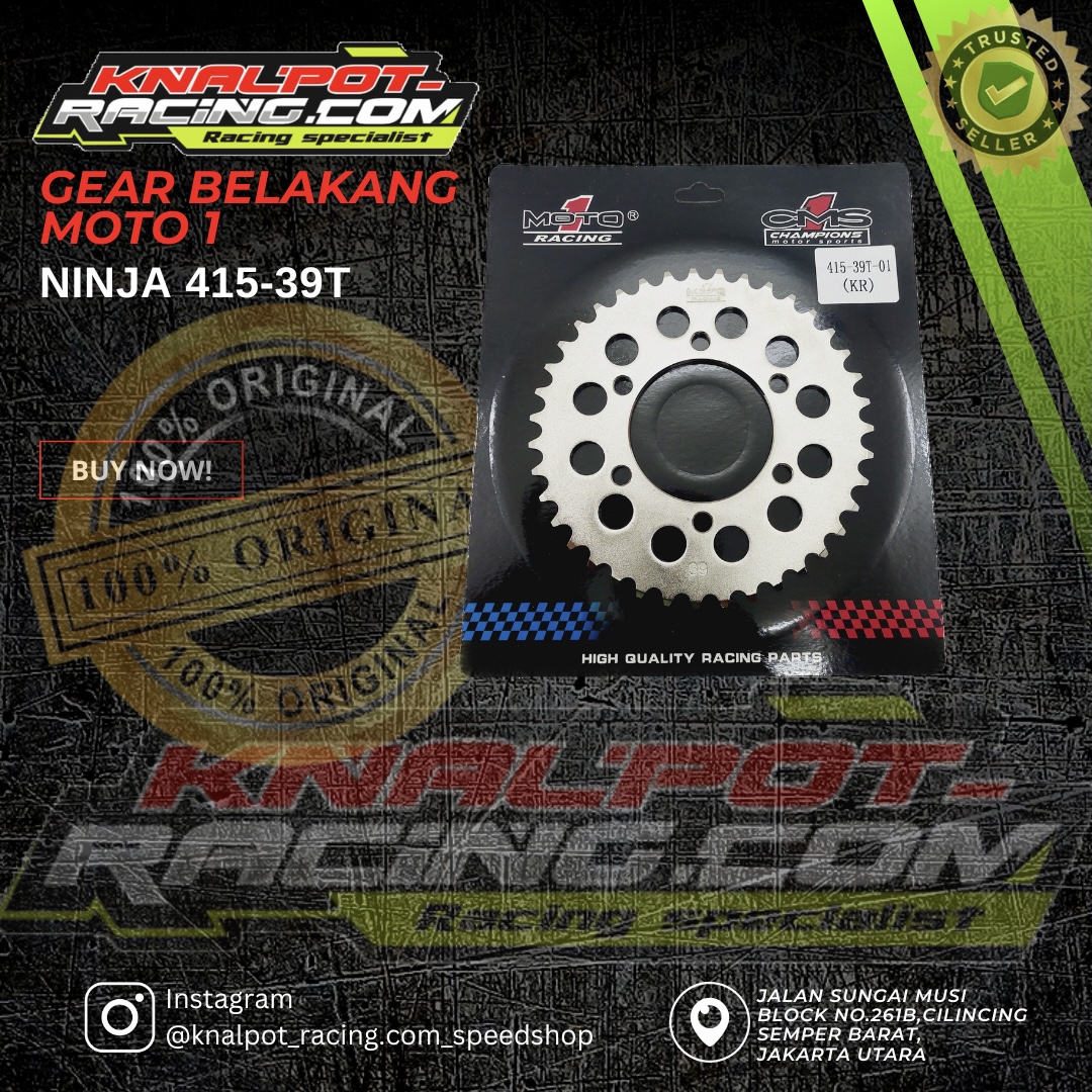 GEAR BELAKANG MOTO1 KAWASAKI NINJA 415-39T